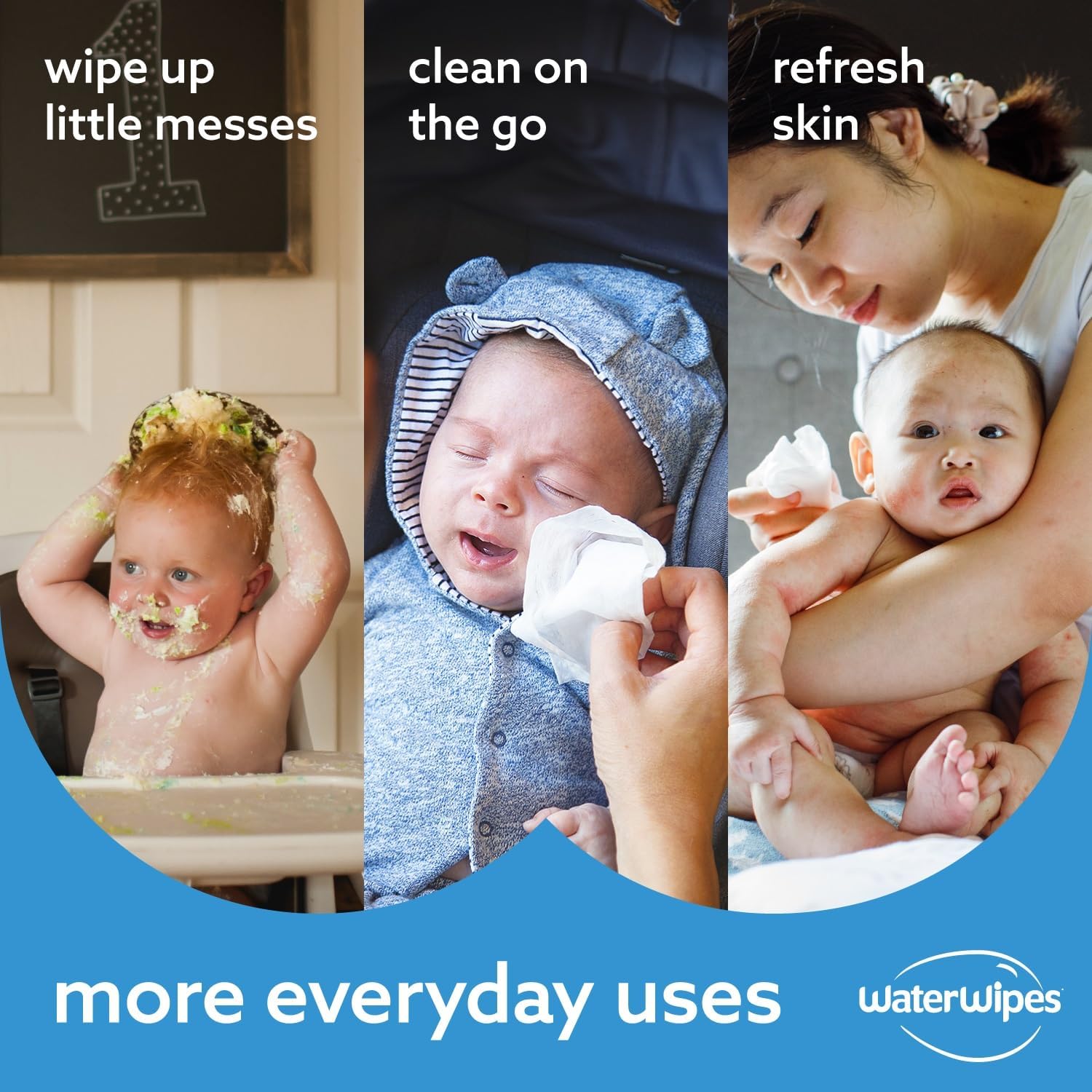 WaterWipes Baby Wipes Sensitive Newborn Biodegradable Unscented, 99.9% Water, 60 Wet Wipes (1 Pack Of 60 Wipes)