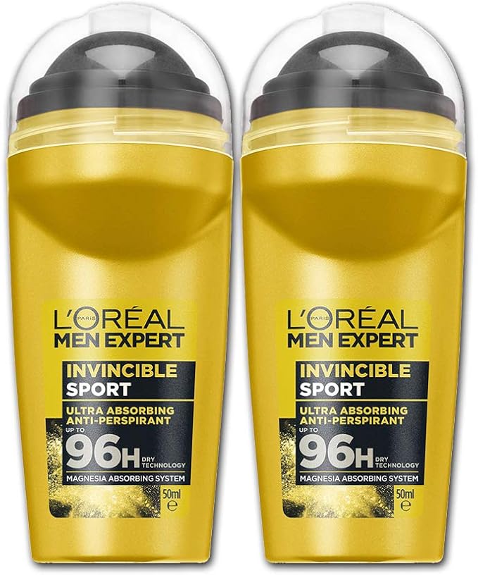 Loreal Men Expert Roll On Invincible Sport 50ml (Pack of 2)