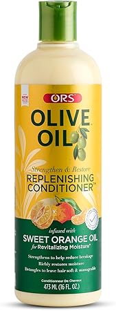 ORS Olive Oil Replenishing Conditioner infused with Sweet Orange Oil for Revitalizing Moisture (16.0 oz)