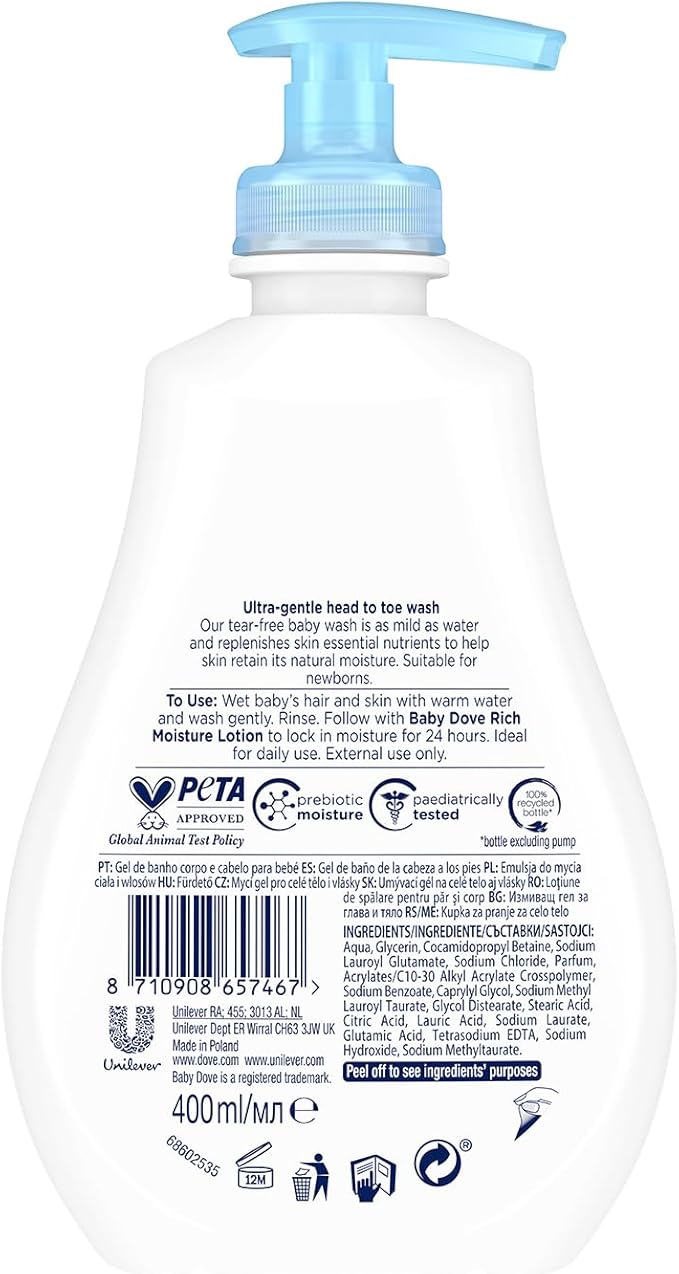 Dove Baby Dove Wash 400 ml Rich Moisture