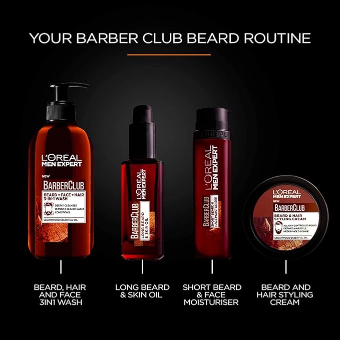 L'Oréal Paris Men Expert Barber Club Shower/Gel Body, Hair & Beard Wash 300MI