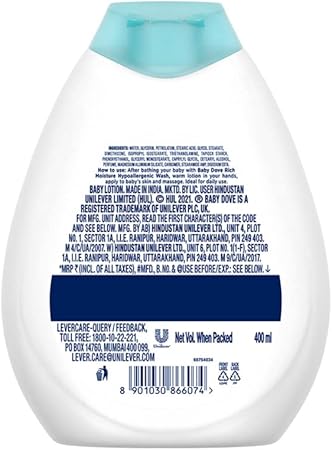 Dove Baby Rich Moisture Lotion, 400 ml