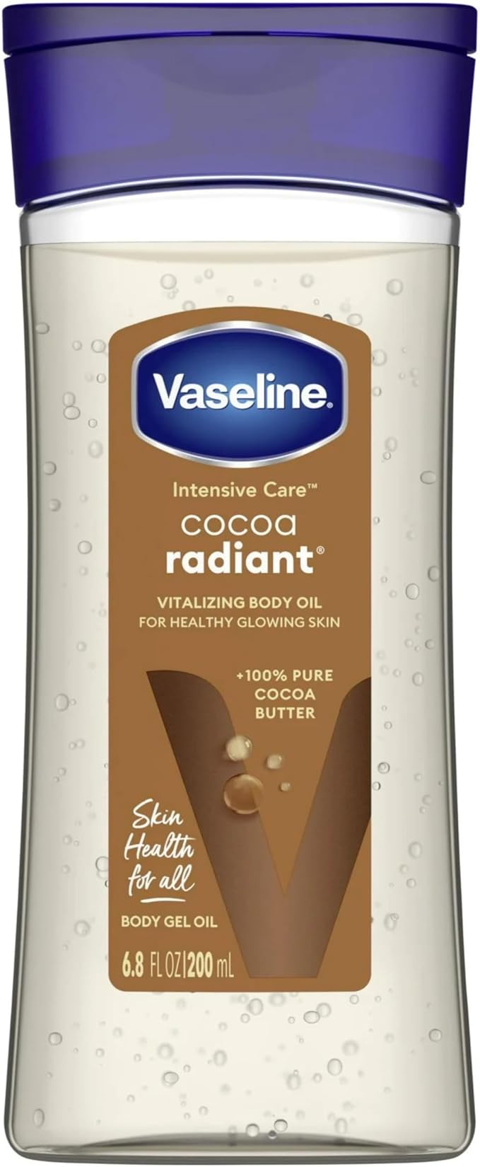 Vaseline Intensive Care Body Gel Oil, Cocoa Radiant, 200ml