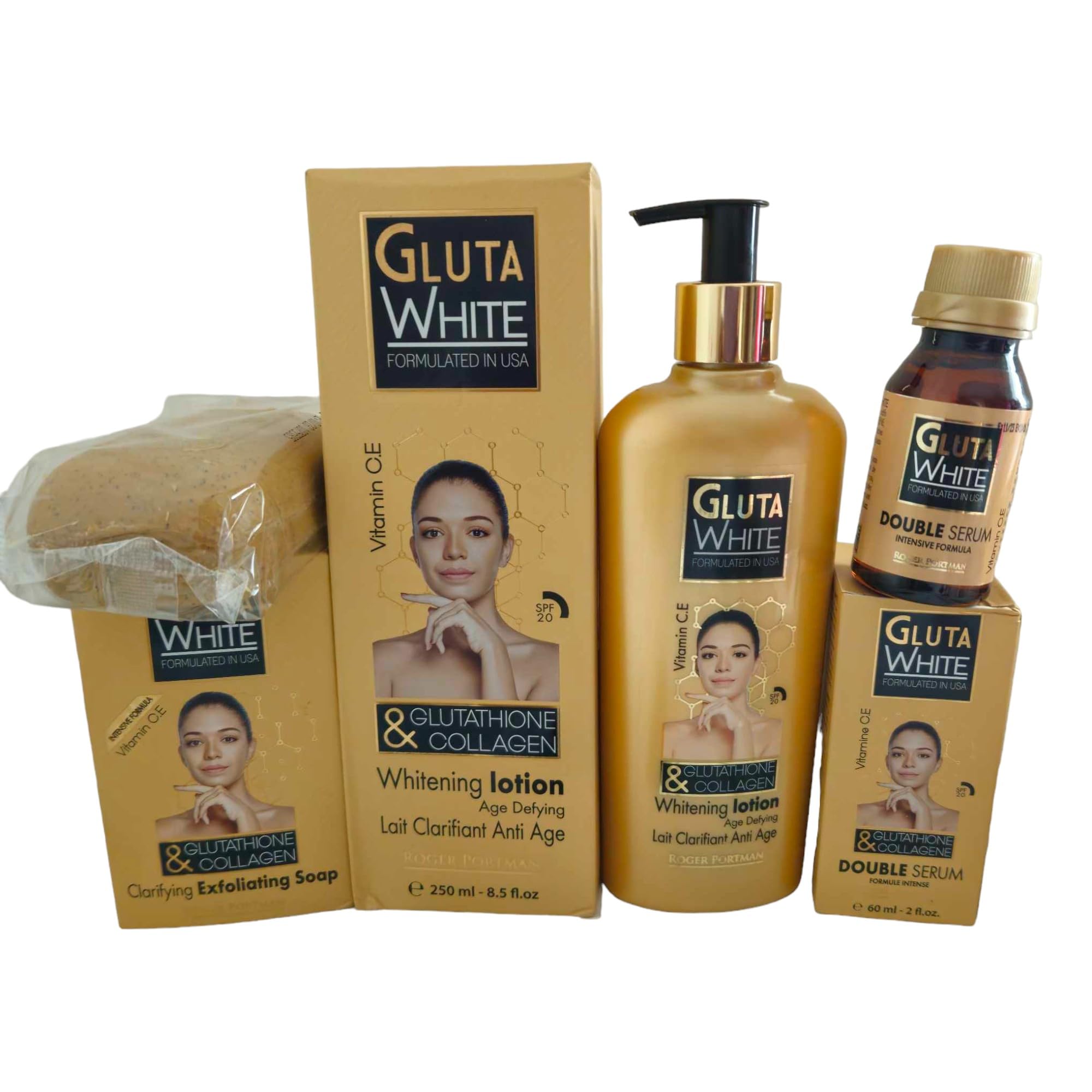 Gluta White Age Defying Lotion With Glutathione Collagen, combo set of 3