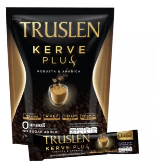 Truslen Kerve Plus Instant Coffee Whey Protein Fiber Weight Control, Firm 12X 18g