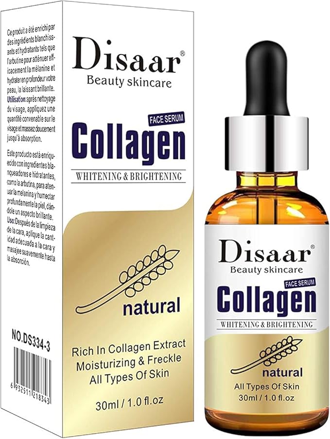 Disunie Skin Care Pure Collagen Whitening Brightening Moisturizing Anti Freckle Face Serum (30ml)