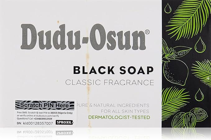 Dudu-Osun 100% Pure African Black Soap , pack of 3