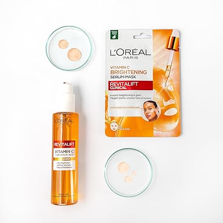 L'Oréal Paris Revitalift Clinical Vitamin C Cleanser with Vitamin C* + Salicylic Acid, for all skin types, 150ml *Vitamin c