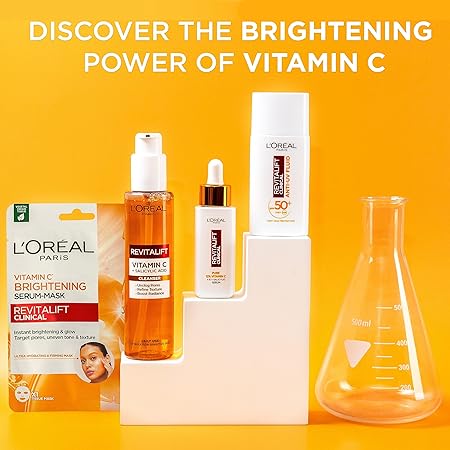 L'Oréal Paris Revitalift Clinical Vitamin C Cleanser with Vitamin C* + Salicylic Acid, for all skin types, 150ml *Vitamin c