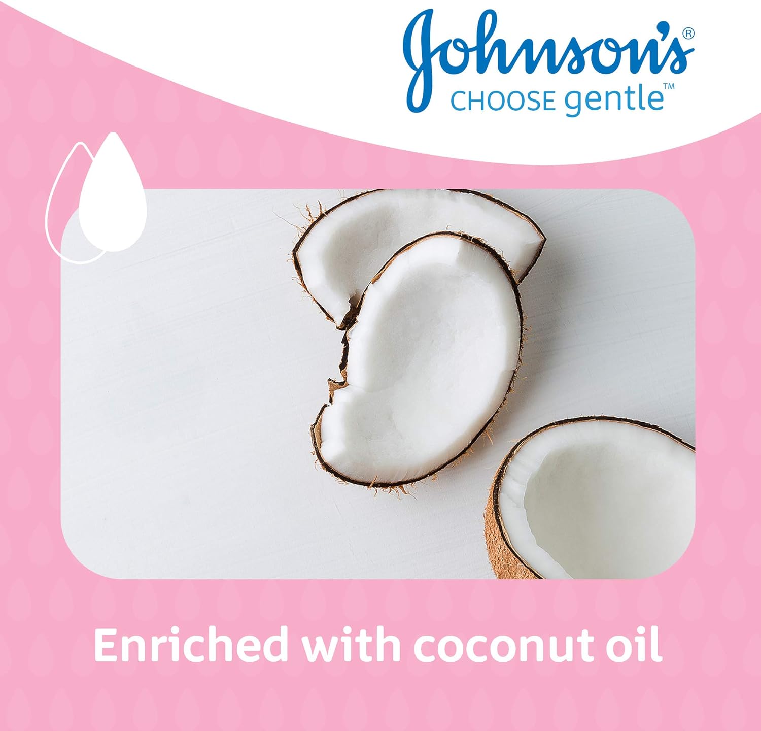 Johnson's Baby Lotion 500ml Coconut Oil for Soft Skin 6 Pack