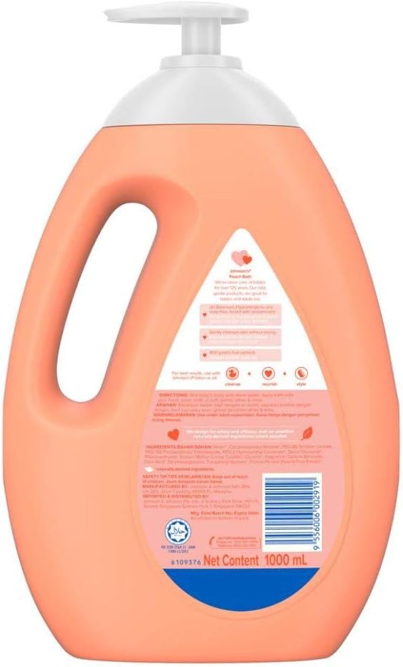 Johnsons Baby Peach Bath 1000ml