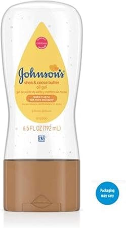 Johnson's Baby Oil Gel with Shea & Cocoa Butter,192ml (Pack of 2)