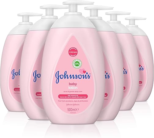 Johnson's Baby Lotion 500ml Coconut Oil for Soft Skin 6 Pack