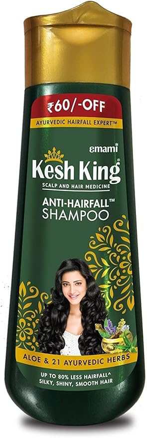 Kesh King Ayurvedic Scalp and Hair Oil, 300ml & Anti Hairfall Shampoo, 340ml Combo