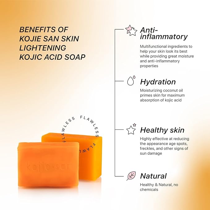 Kojie San Skin Lightening Soap 100g (Pack Of 3)