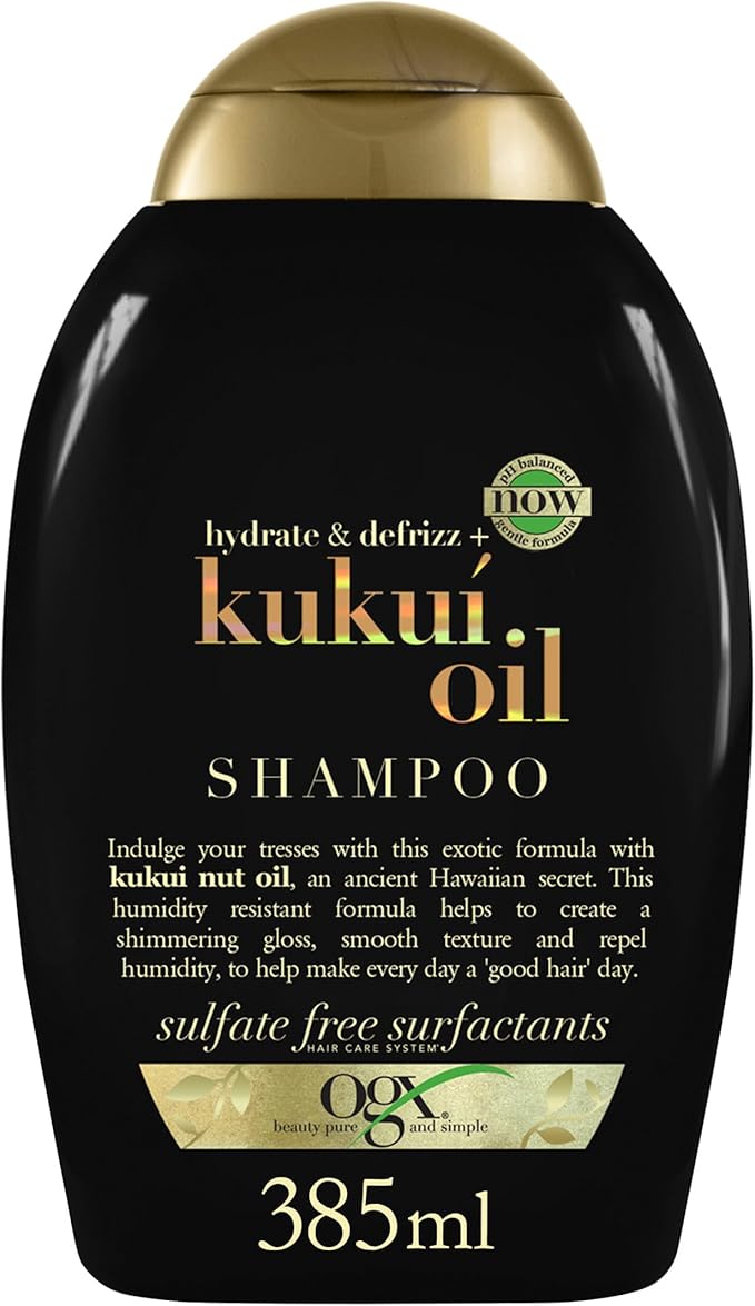 OGX Kukui Oil Hydrate Plus Defrizz Shampoo and Conditioner 385ml , set of 2