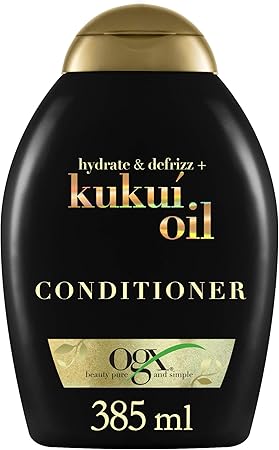 OGX Kukui Oil Hydrate Plus Defrizz Shampoo and Conditioner 385ml , set of 2