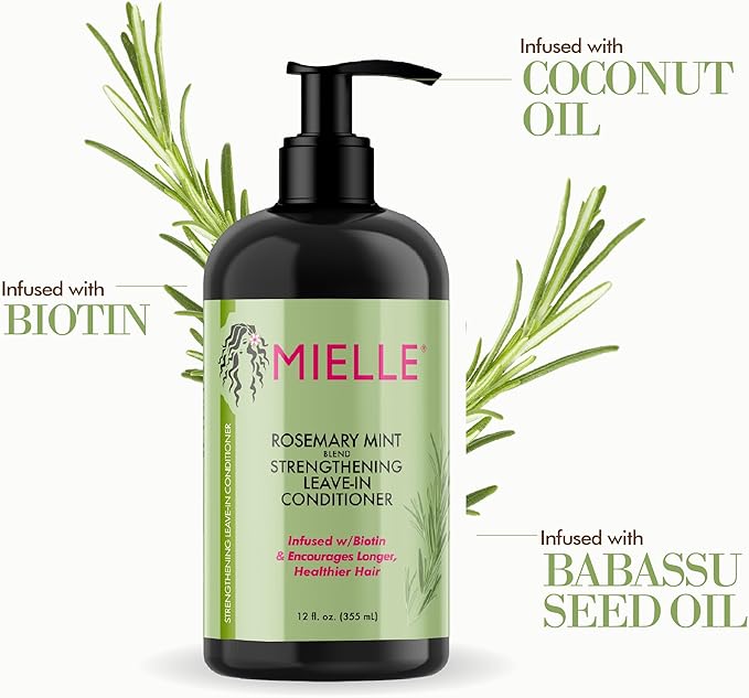 Mielle Rosemary Mint Strengthening Leave-in Conditioner,355ml