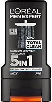 L'Oreal x6 Paris Men Expert 5 in 1 Total Clean Shower Gel 300ml