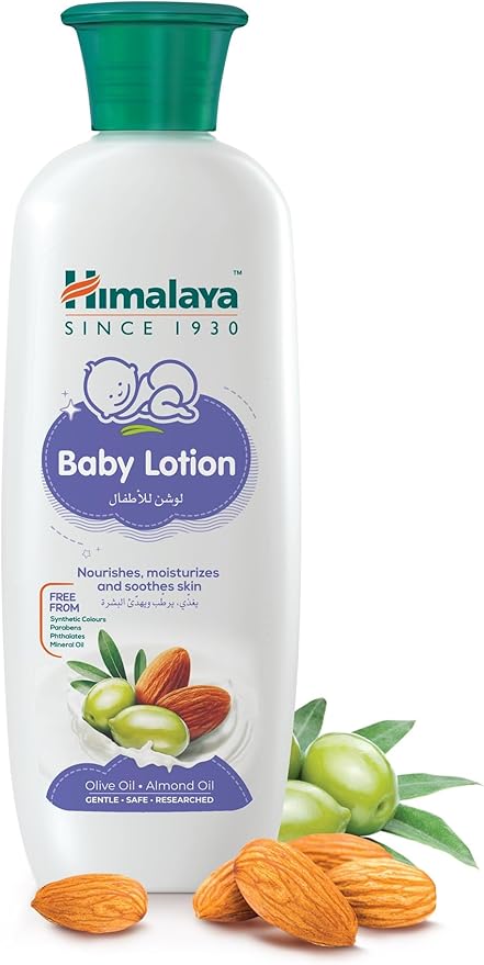 Himalaya Baby Lotion | No Parabens, Dyes & Synthetic Colors is a Quick-Absorbing Daily-Use Lotion -400ml