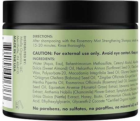 Mielle/Rosemary Mint Strengthening/Shampoo/Hair Masque/Scalp & Hair Strengthening Oil Serum S(3)