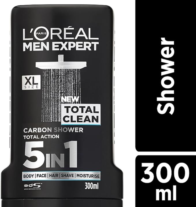 L'OREAL PARIS Men's Expert Total Clean Shower Gel 300 ml