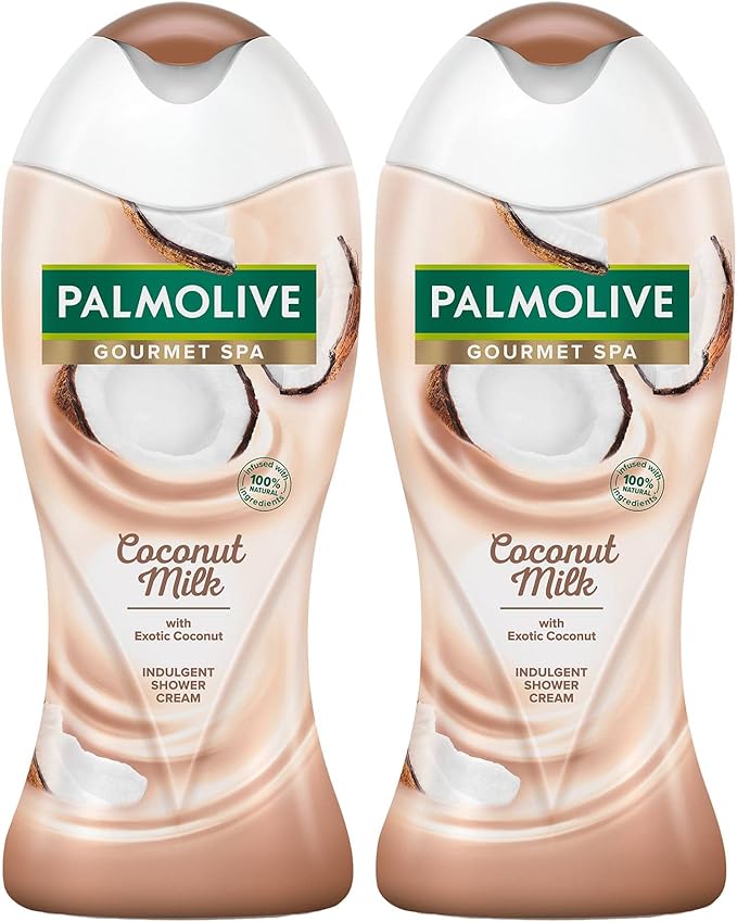 Palmolive Shower Gel Gourmet Coconut, 2 X 500 Ml