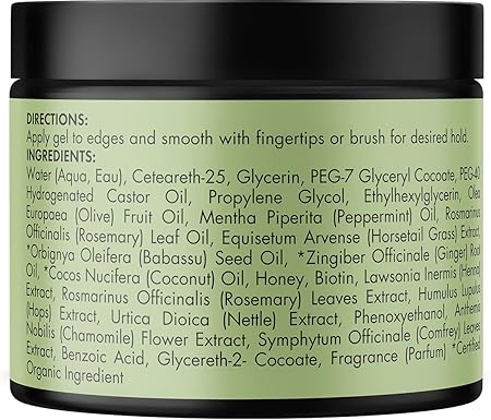 Mielle Rosemary Mint Strengthening Edge Gel For Sleeking And Taming Hair, 57 g, White