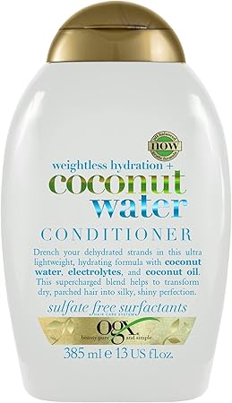 OGX Weightless Hydration Coconut Water Conditioner, 385 ml