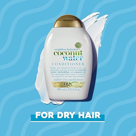 OGX Weightless Hydration Coconut Water Conditioner, 385 ml