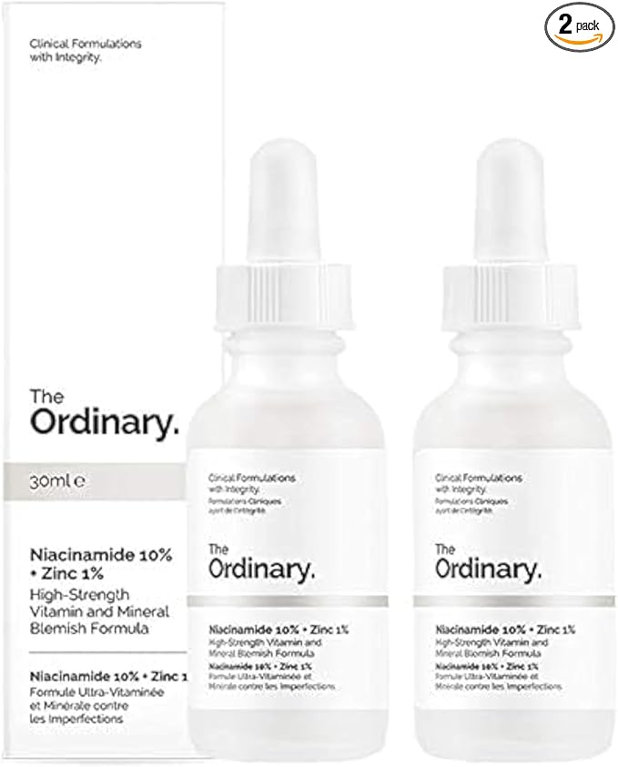 THE ORDINARY Niacinamide 10 + Zinc 1 (Pack Of 2) X 3oml
