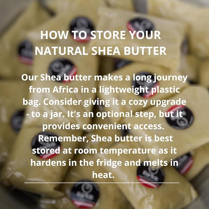 African Shea Butter Creamy (100% Pure ) 16 oz - Pure Ivory Shea butter - Soft and Smooth , 1kg