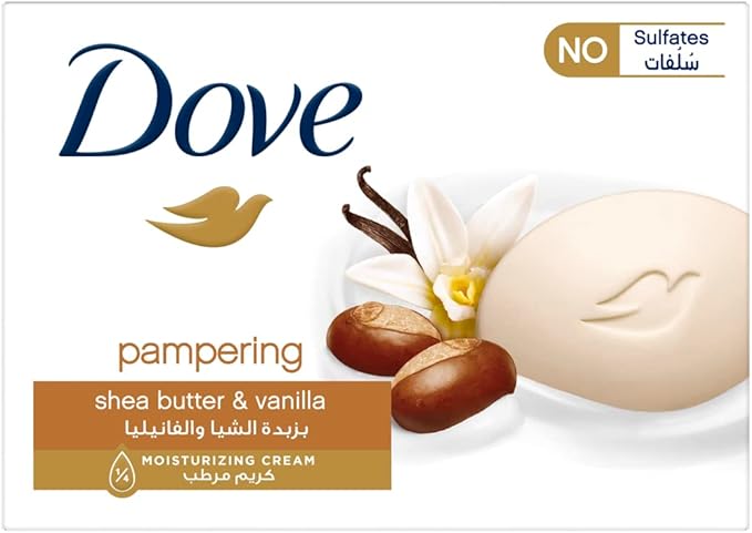 Dove Shea Butter Beauty Bar with Vanilla, 135g x 24 bar soap Unisex Skin