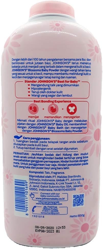 Johnsons Baby Powder 500g Blossoms