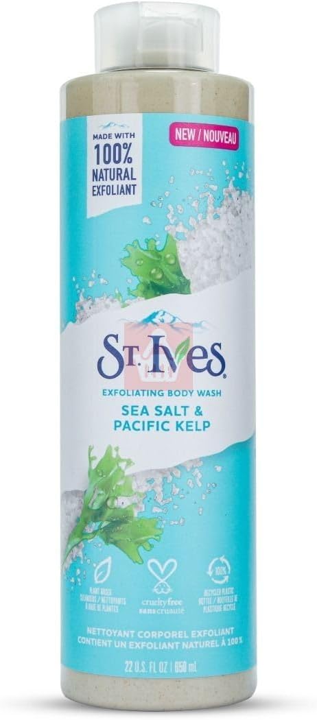 ST. Ives St Ives Exfoliating Body Wash Sea Salt & Pacific Kelp 22 Fl oz 650 ml