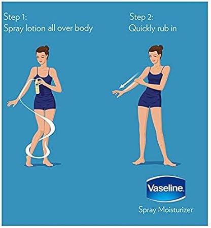 Vaseline Spray, intensive care spray moisturizer, essential healing 190ml X pack of 2