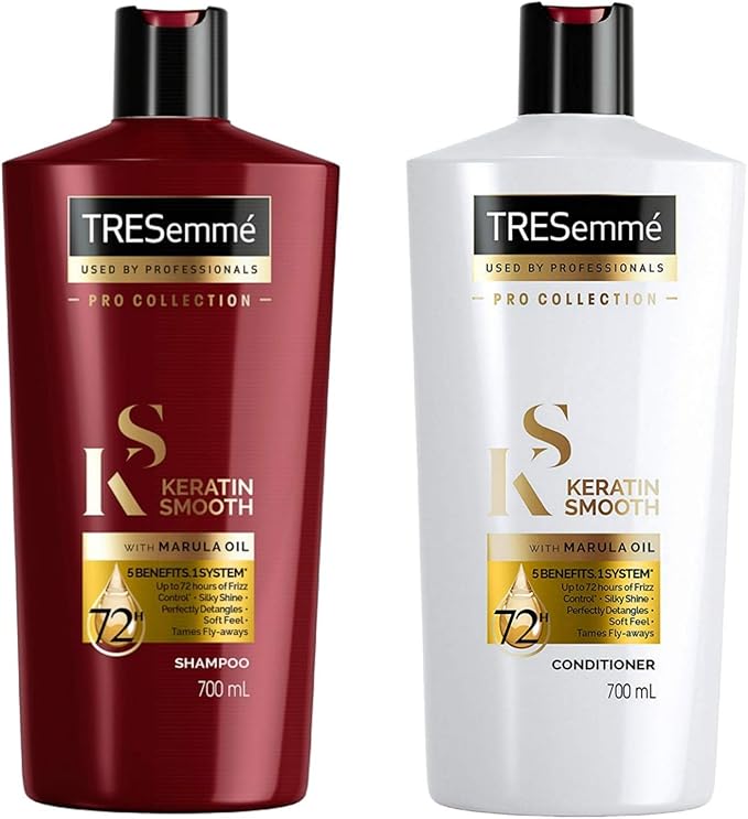 TRESemme Pro Collection Keratin Smooth Shampoo,and Conditioner,700ml